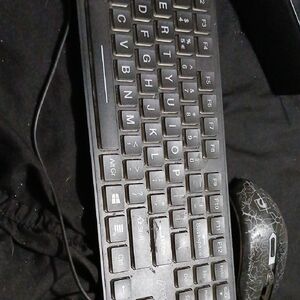 Wired Black Keyboard and Mouse Combo